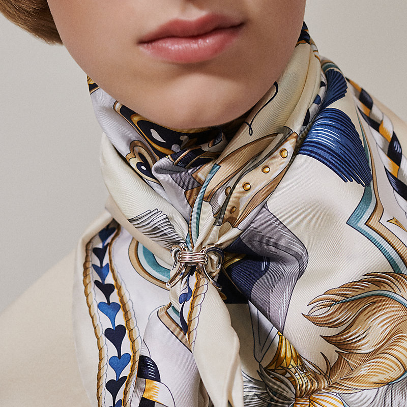 Noeud de H scarf 90 ring | Hermès Mainland China
